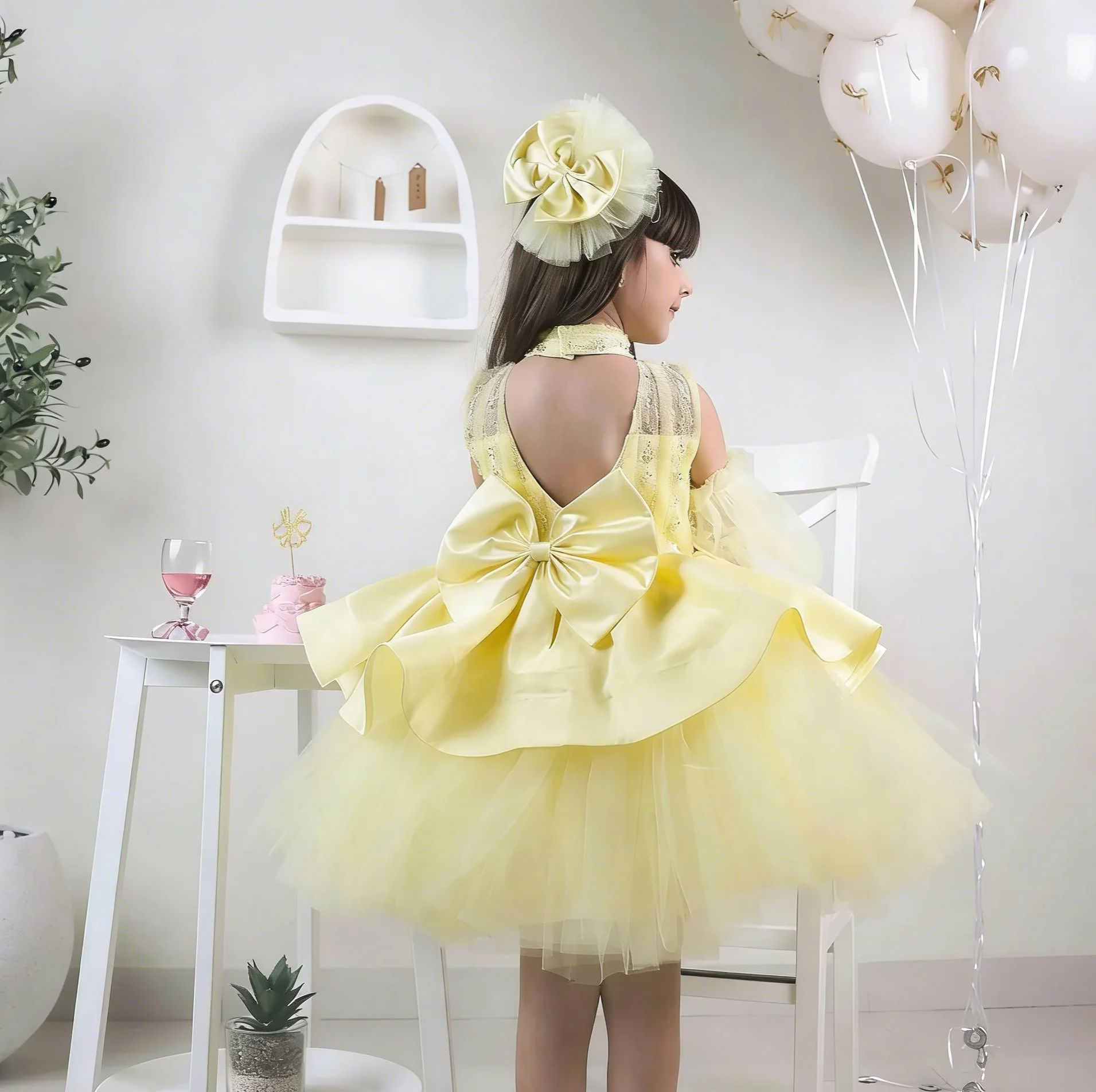 Żółte sukienki dla dziewczynek – Embroidery Yellow Flower recenzja i cena