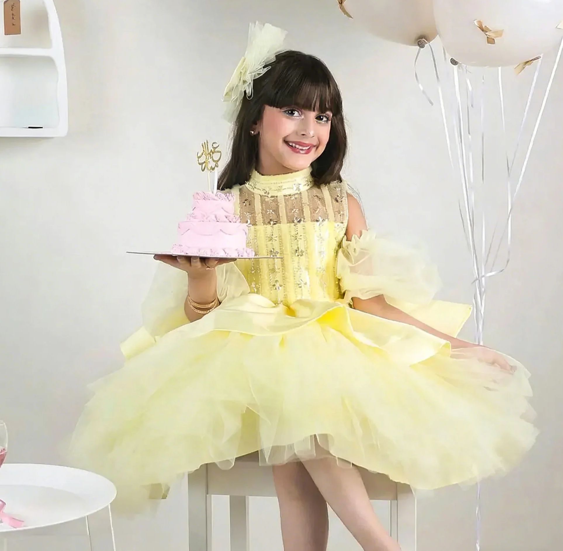 Żółte sukienki dla dziewczynek – Embroidery Yellow Flower recenzja i cena