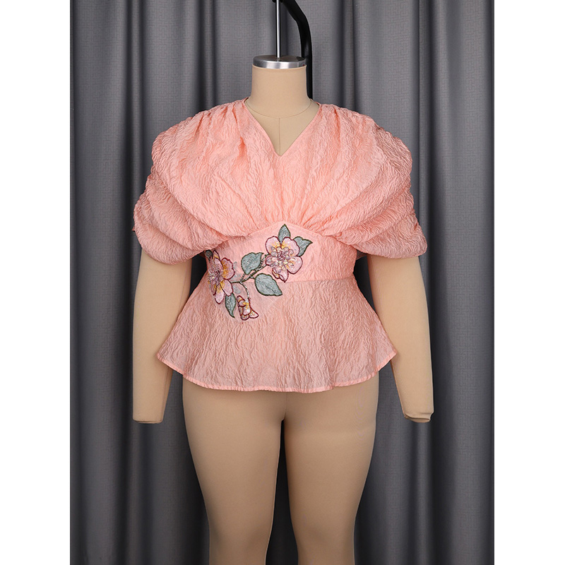 Slergiri Plus Size Bluzka z kw – Embroidery Blouse recenzja i cena