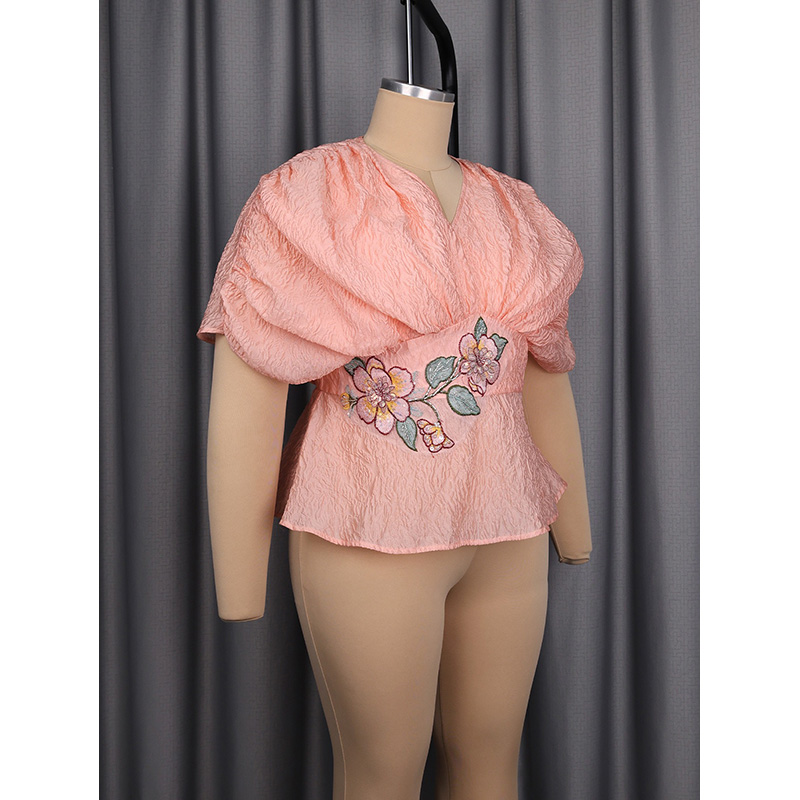Slergiri Plus Size Bluzka z kw – Embroidery Blouse recenzja i cena