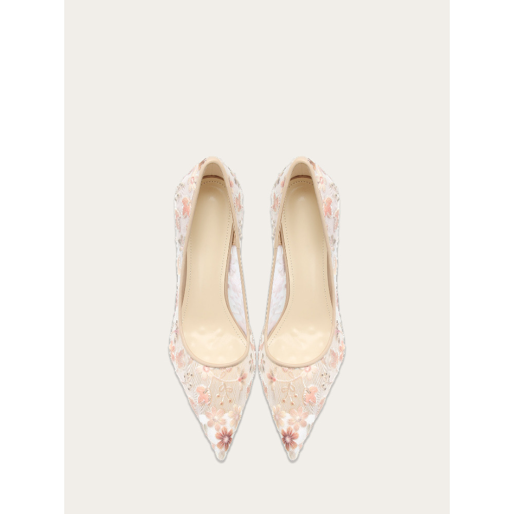 Damskie letnie buty na wysokim – Embroidery Lace recenzja i cena