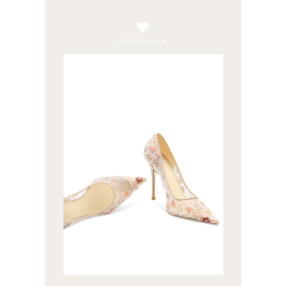 Damskie letnie buty na wysokim – Embroidery Lace recenzja i cena