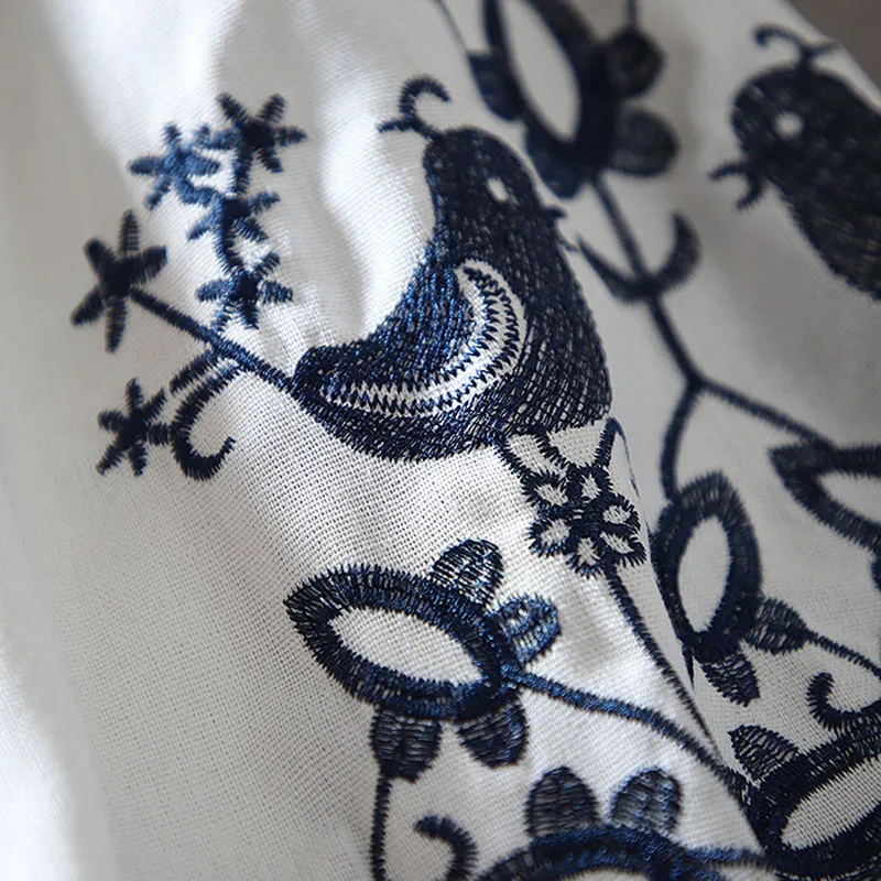 Damska bluzka retro w stylu na – Embroidery Blouse recenzja i cena