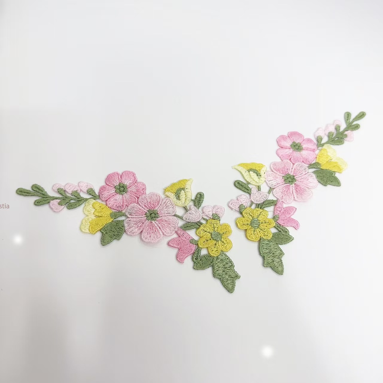 10 sztuk/partia 5,5*13cm Różow – Embroidery Yellow Flower recenzja i cena
