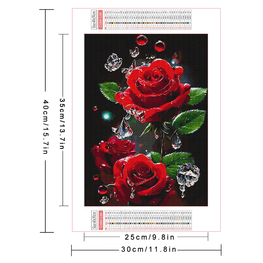 AZQSD diamentowe malowanie peł – Embroidery Rose Stitch recenzja i cena