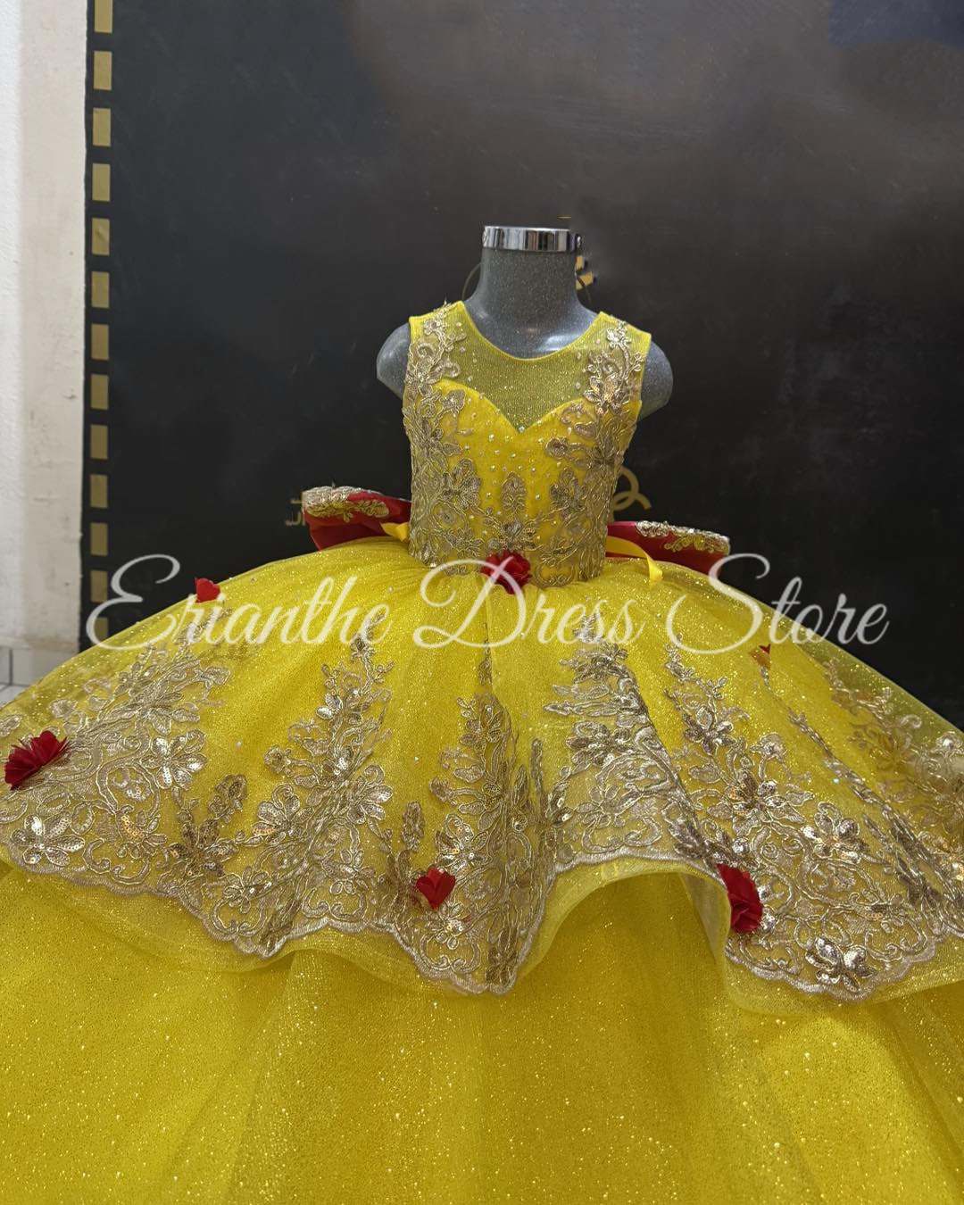 Żółta sukienka dla dziewczynki – Embroidery Yellow Flower recenzja i cena