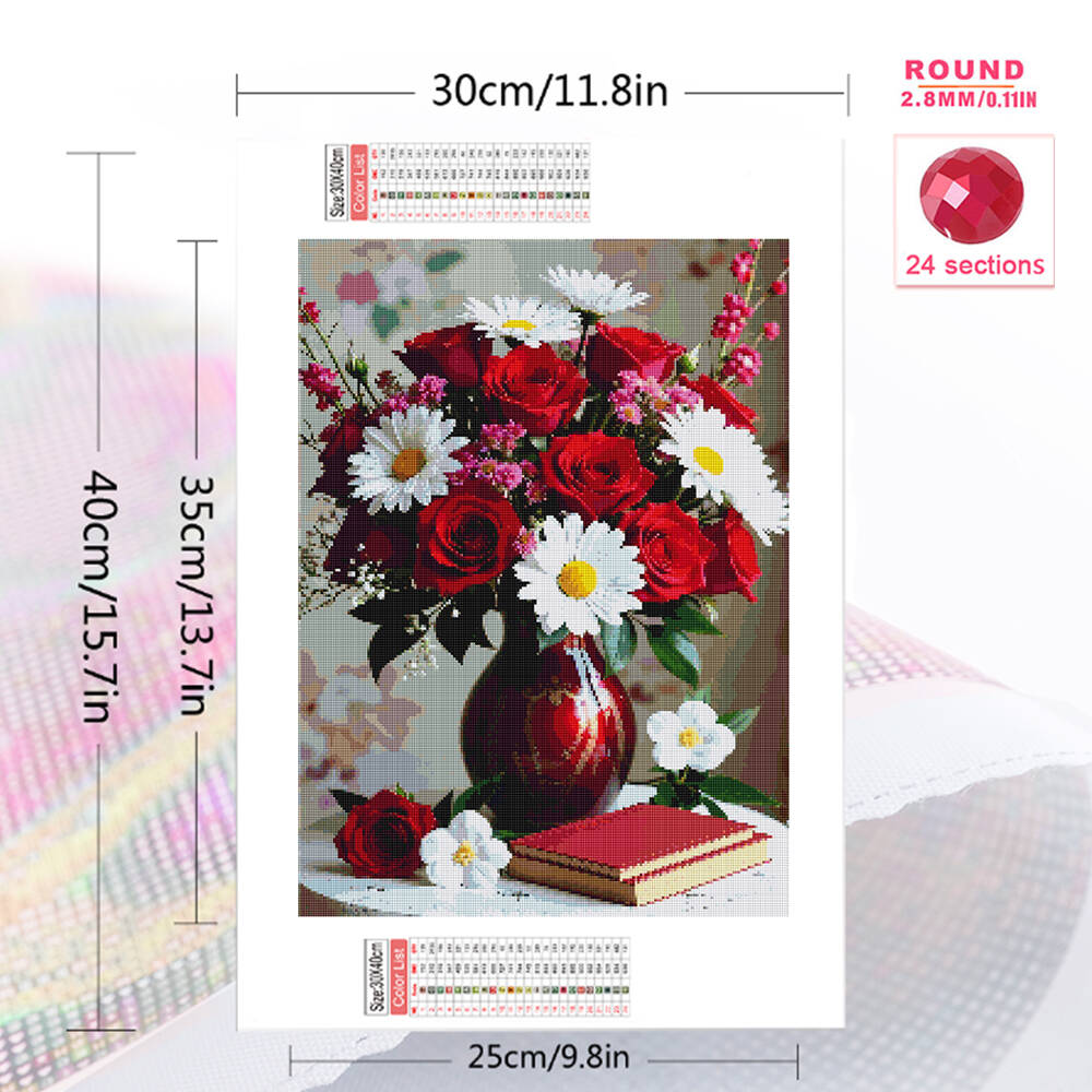 5D DIY Haft Diamentowy Mozaika – Embroidery Roses recenzja i cena
